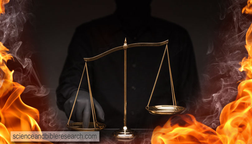 Person wearing black shirt tipping the scales of justice (Photo by Krittiraj Adchasai)